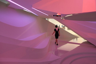 Illustration for article titled The Boardroom of the Future is Bright, White, And Pretty Tron-Like